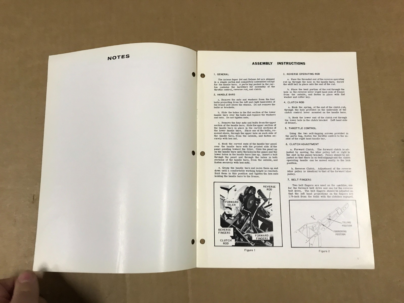 Vintage Ariens Jet Super/Deluxe Operating Instructions/Parts List, 24C-3B-00001