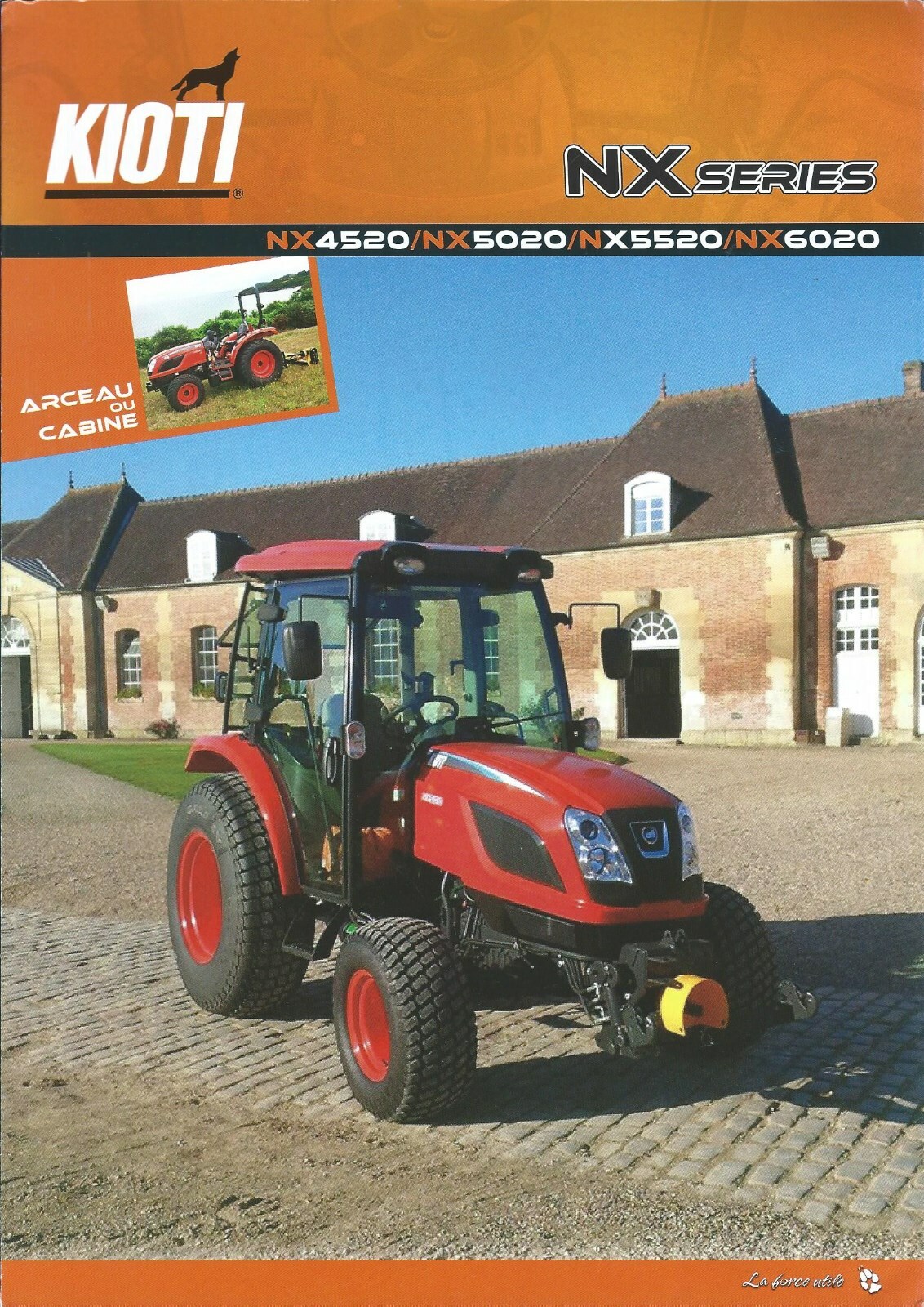 Farm Tractor Brochure – Kioti – NX4520 et al NX series – FRENCH language (F6723)