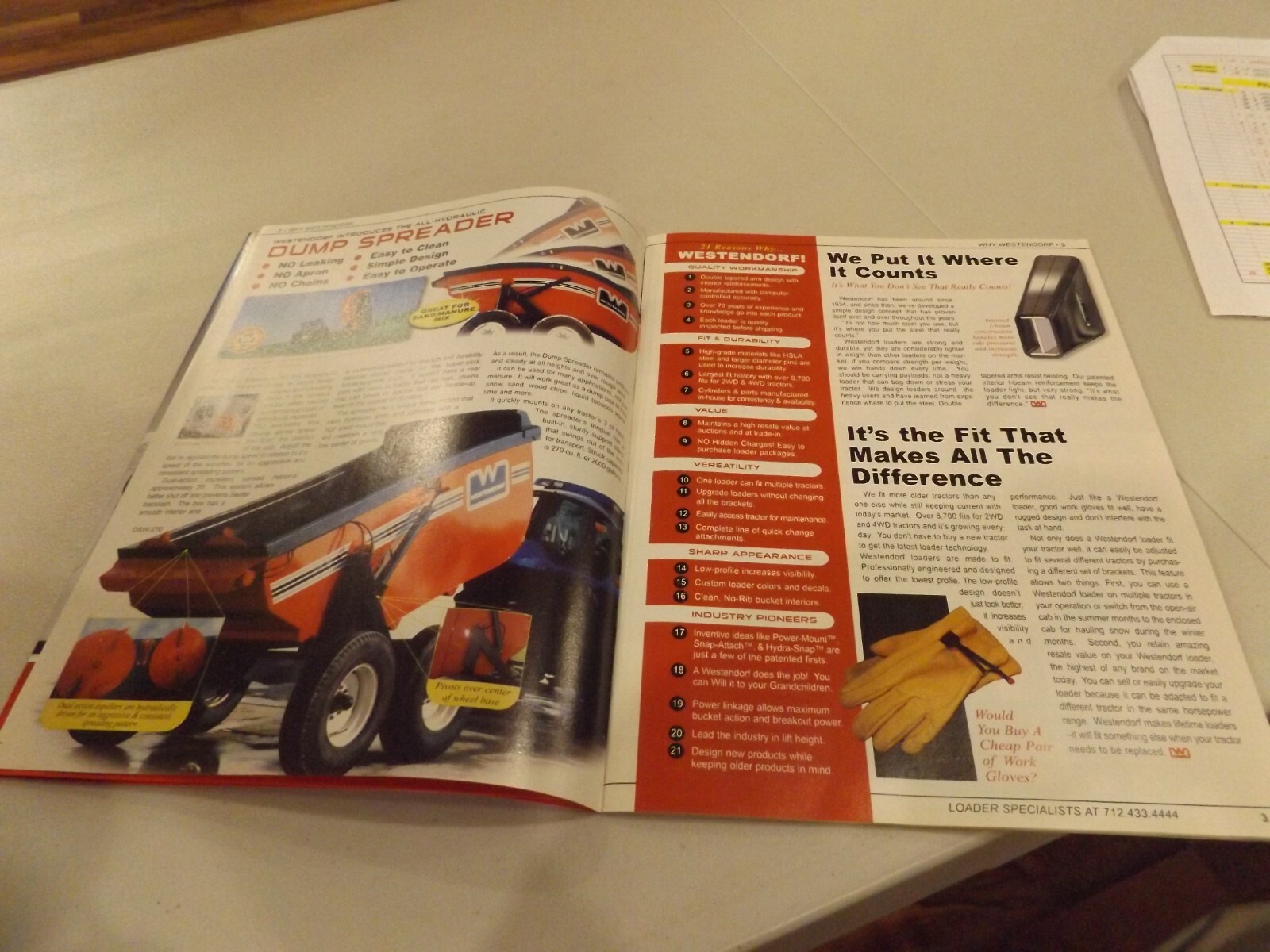 WESTENDORF « THE LOADER SPECIALISTS », LITERATURE #APG-010765M