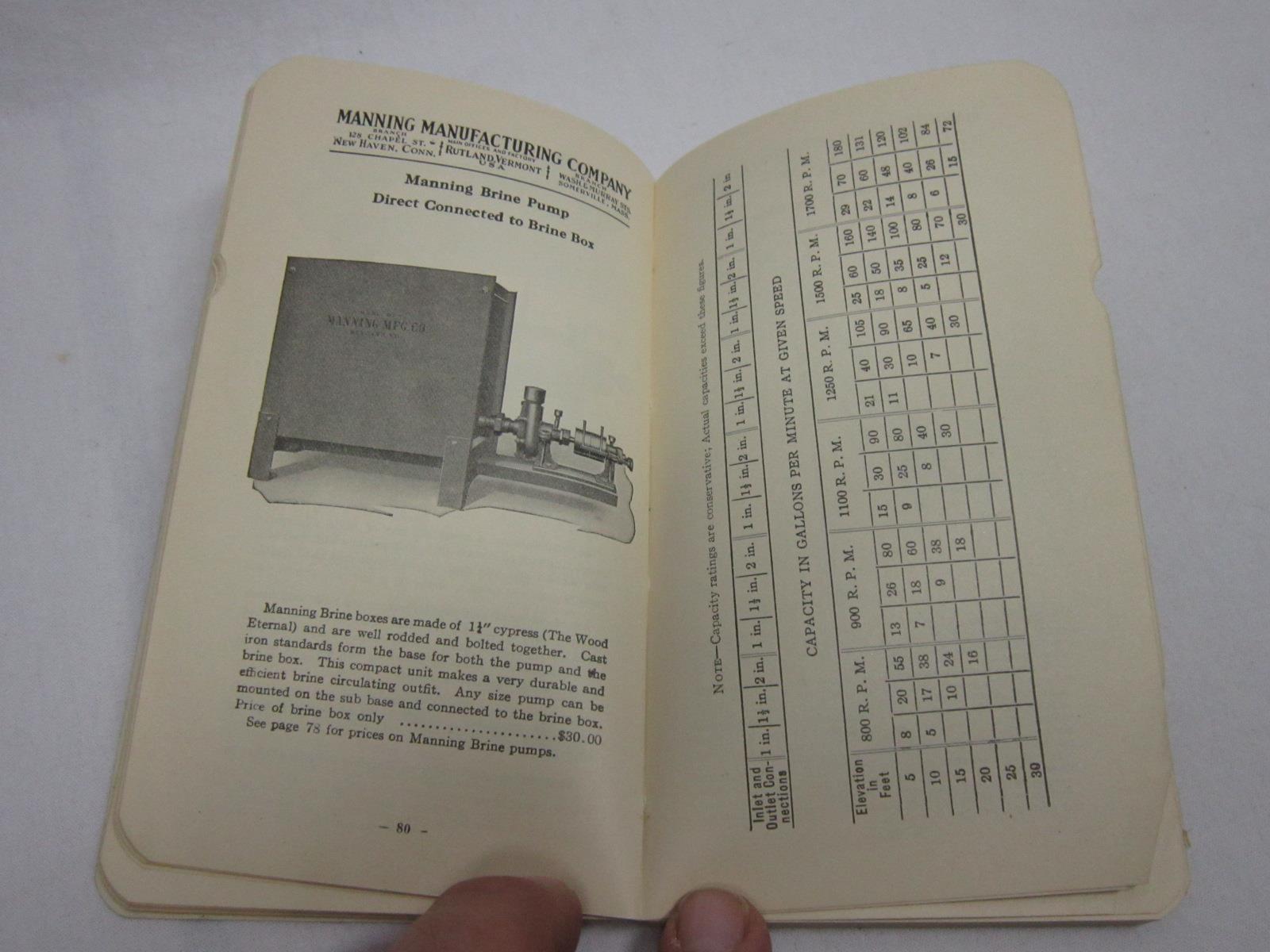 Manning Mfg Co Catalog Rutland Vermont 8th Ed Vtg Old Antique Farm Milk Machine