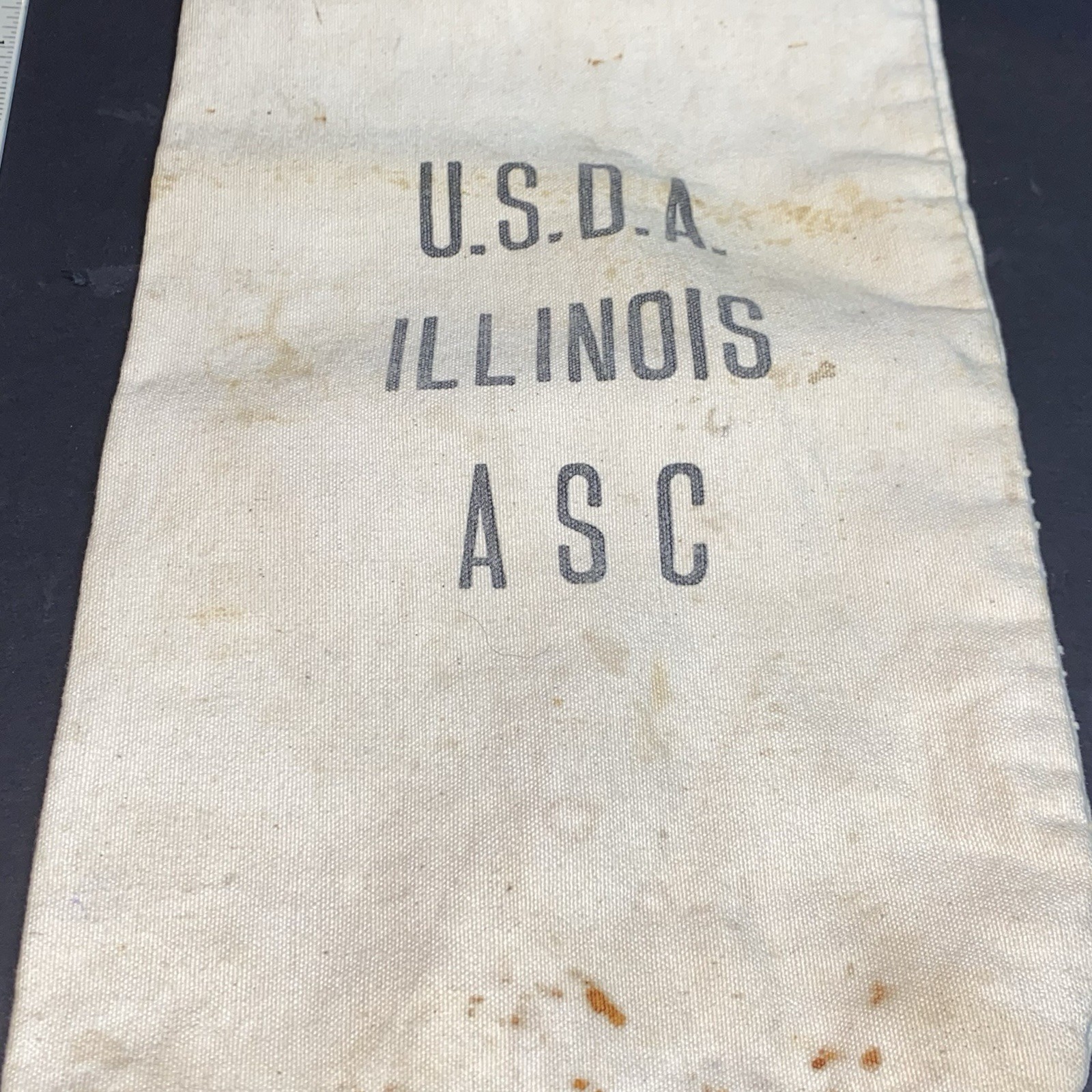 US Department of Agriculture Illinois ASC Canvas Seed Bag