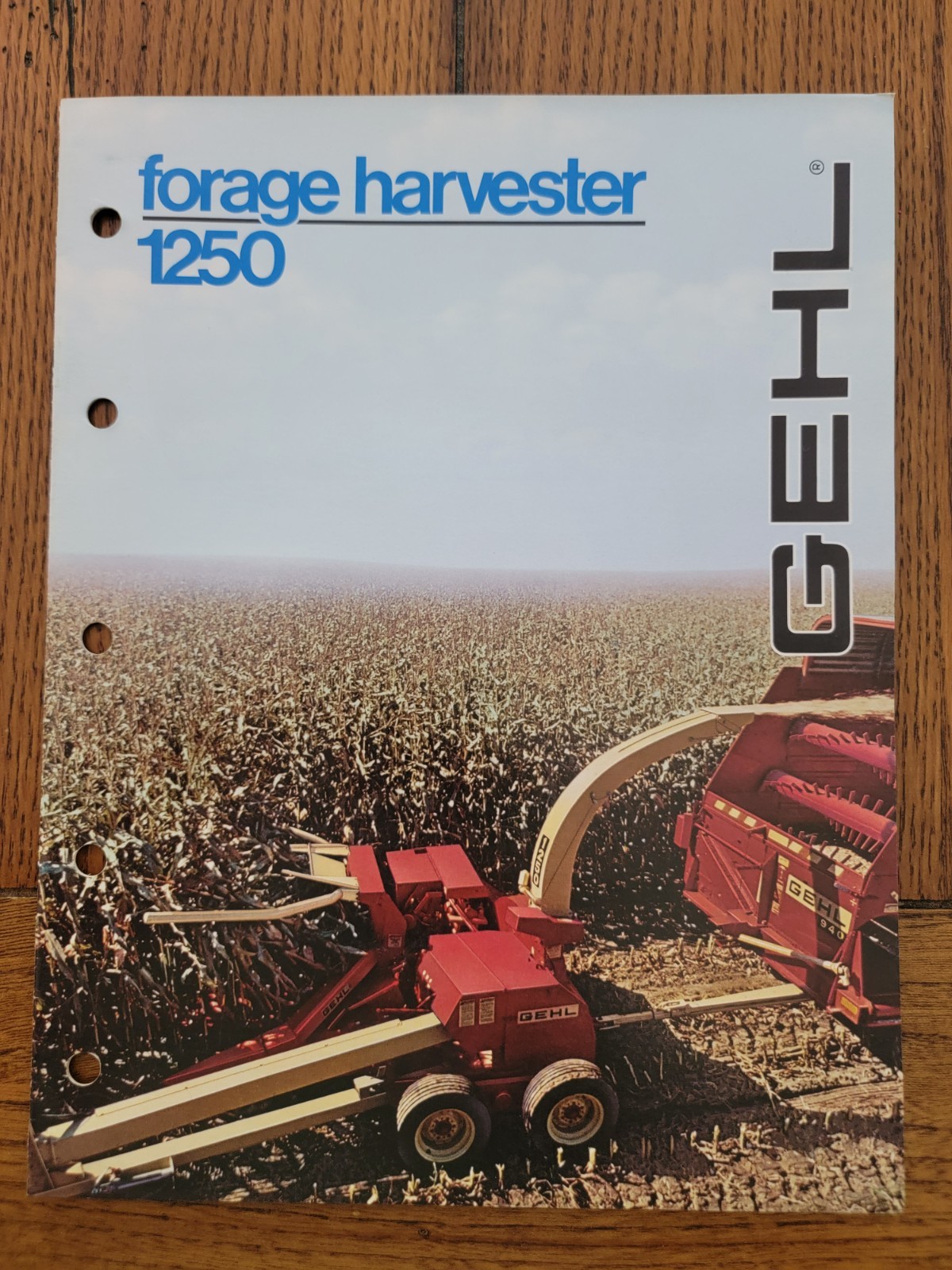 Original Gehl Forage Harvester 1250 / 1000 Dealer Sales Brochure