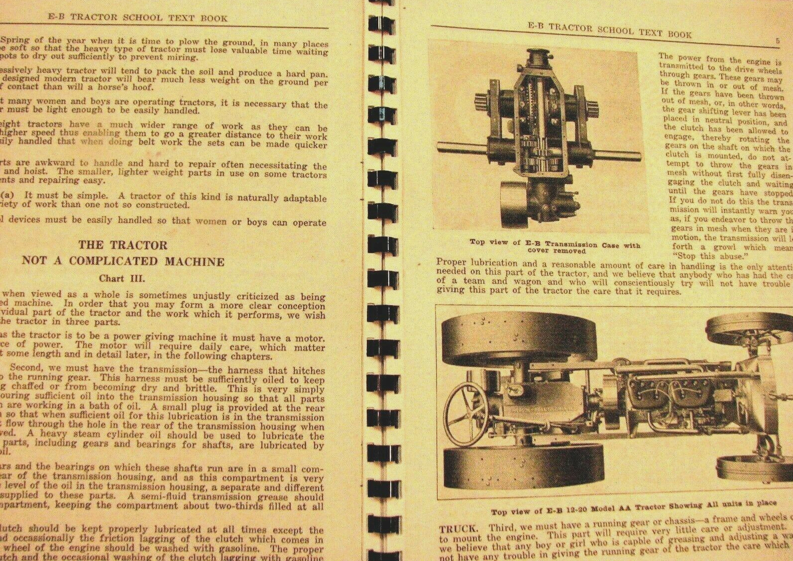 1917-1918 Emerson-Brantingham Imp.Co, The E-B Tractor School Text Book Illustrat