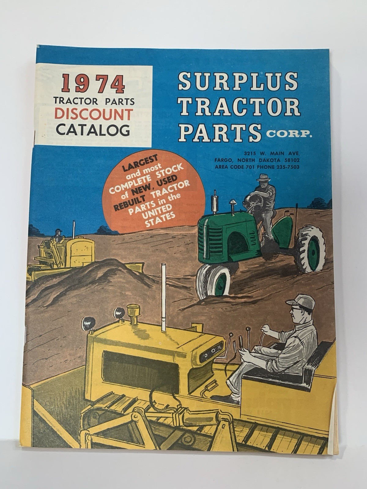 1974 Surplus Tractor Parts Corp Discount Catalog Fargo North Dakota farming