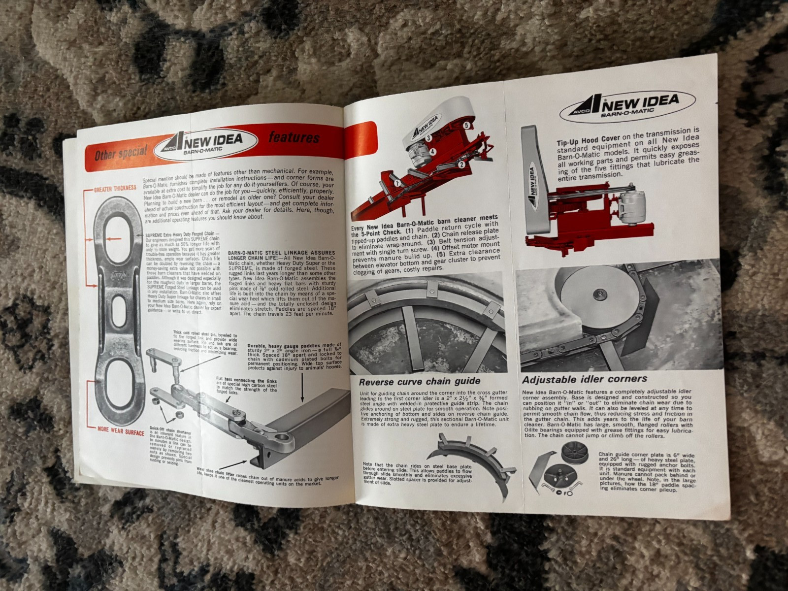 New Idea Barn Cleaners For 1971 Brochure DCPA26