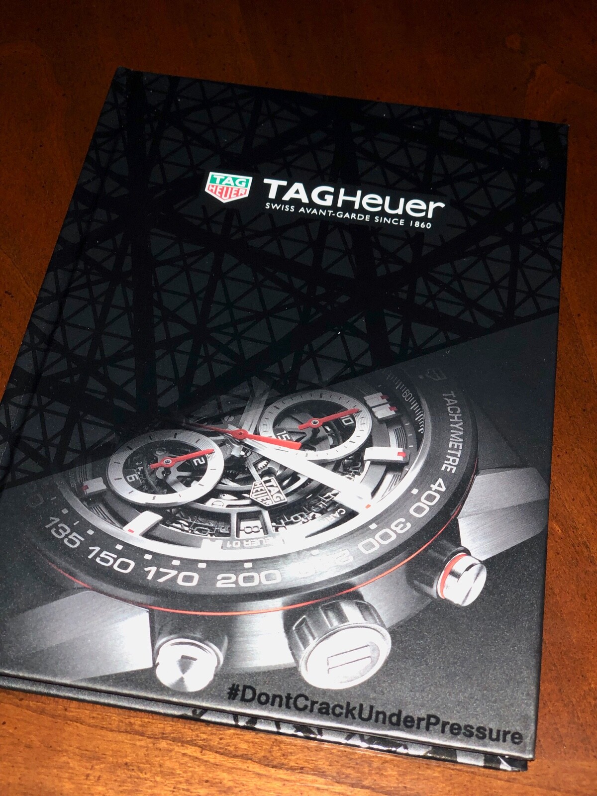 TAG HUER WATCH HARD COVER BOOK BROCHURE FROM 2016-2017