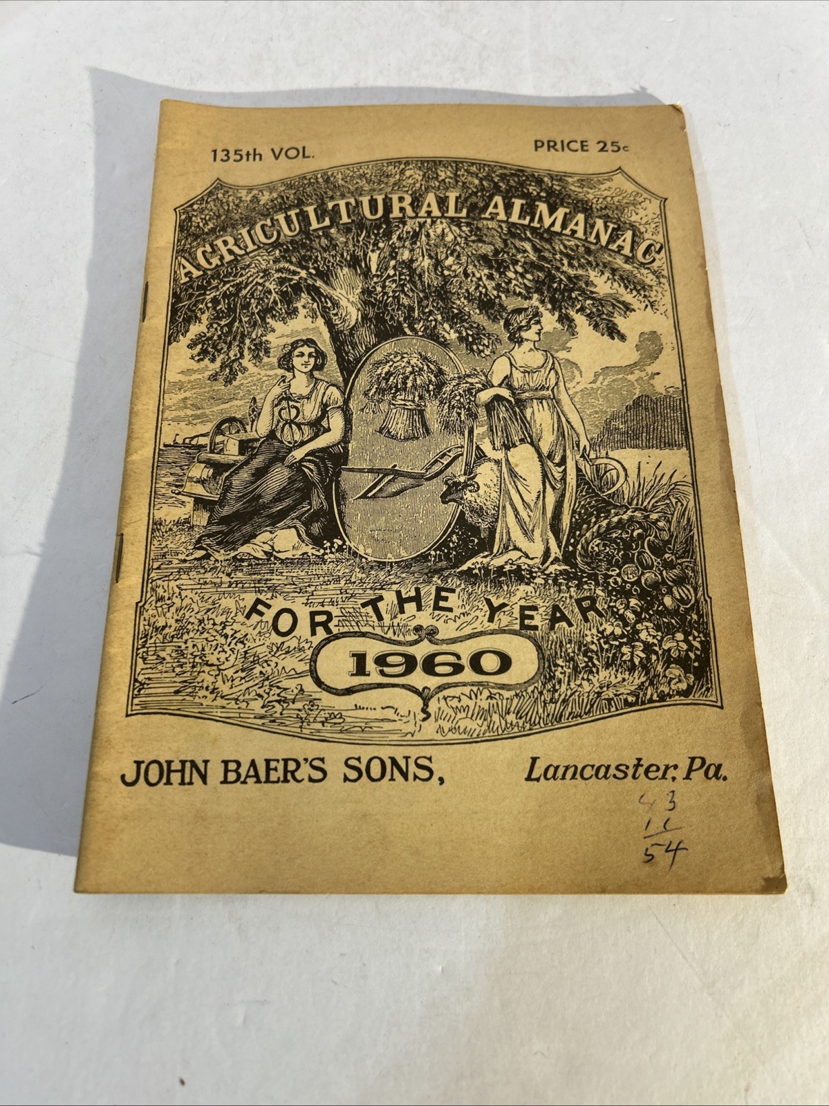 Agricultural Almanac Lot Of 16, Plus One Royster’s Almanac 1962