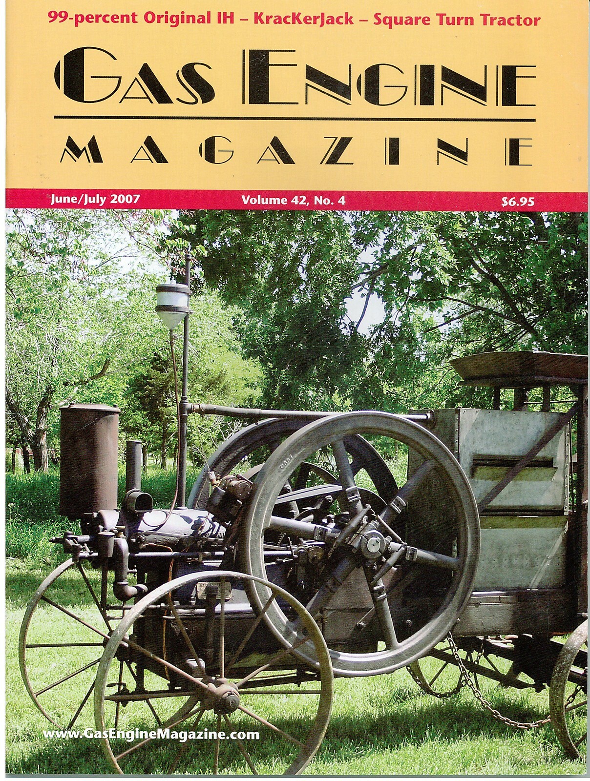 Nelson KracKerJack, Square Turn Tractor, 15HP IH Mogul, McKinney Bros Titusville