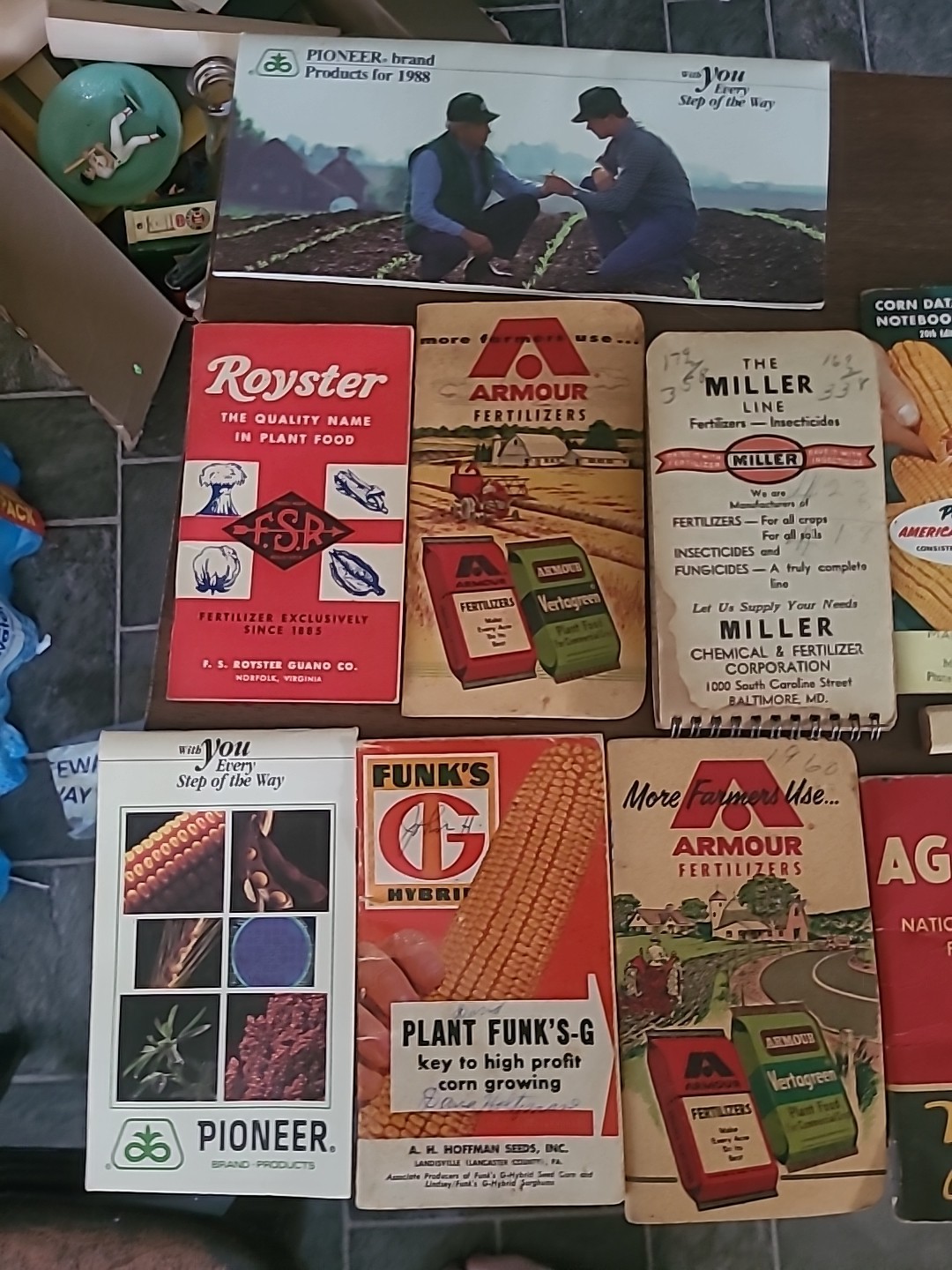 Vintage Agriculture Fertilizer Live-Stock Feeds Pocket Books 1930s-1940s Poster