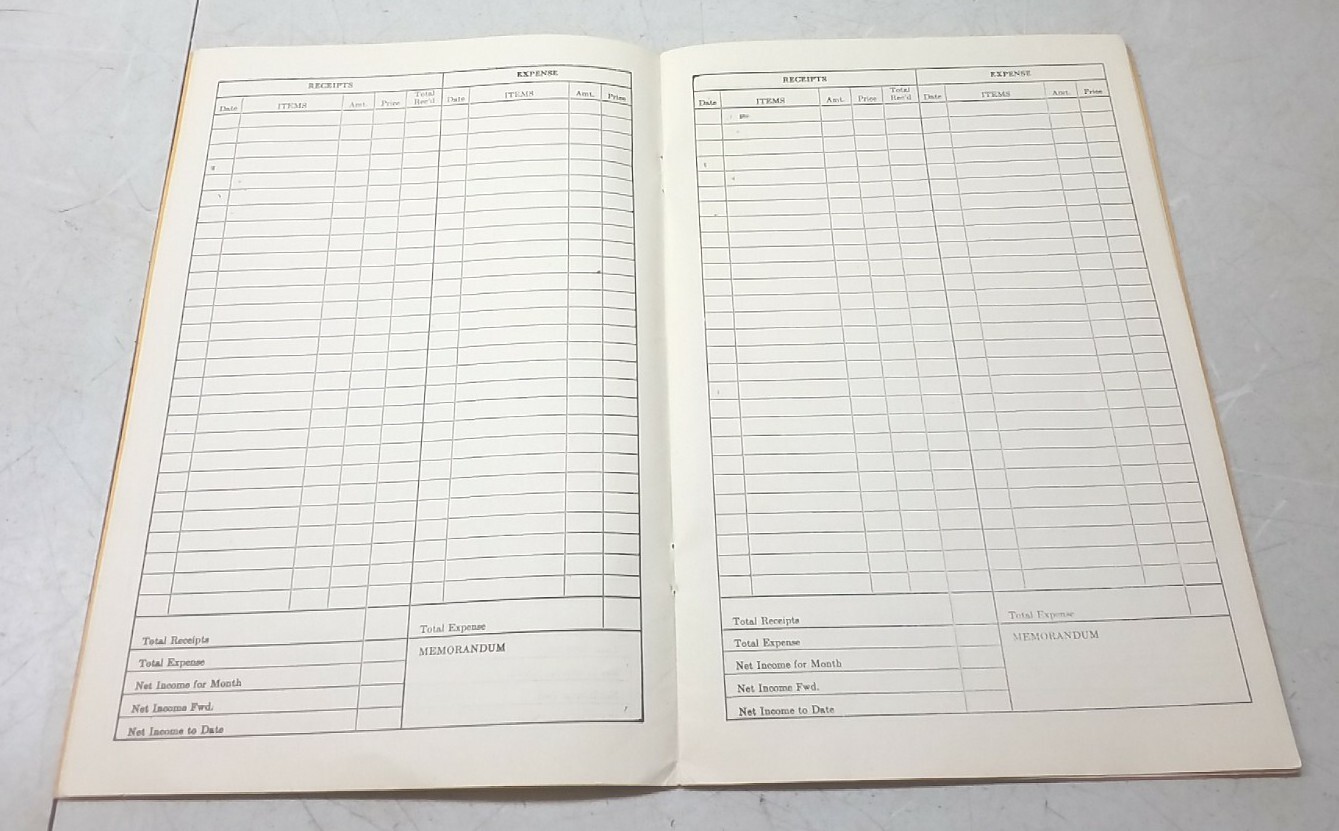 Vintage 1944 Advertising Local Farmers Account Book Ledger Spencer Loyal Wisc