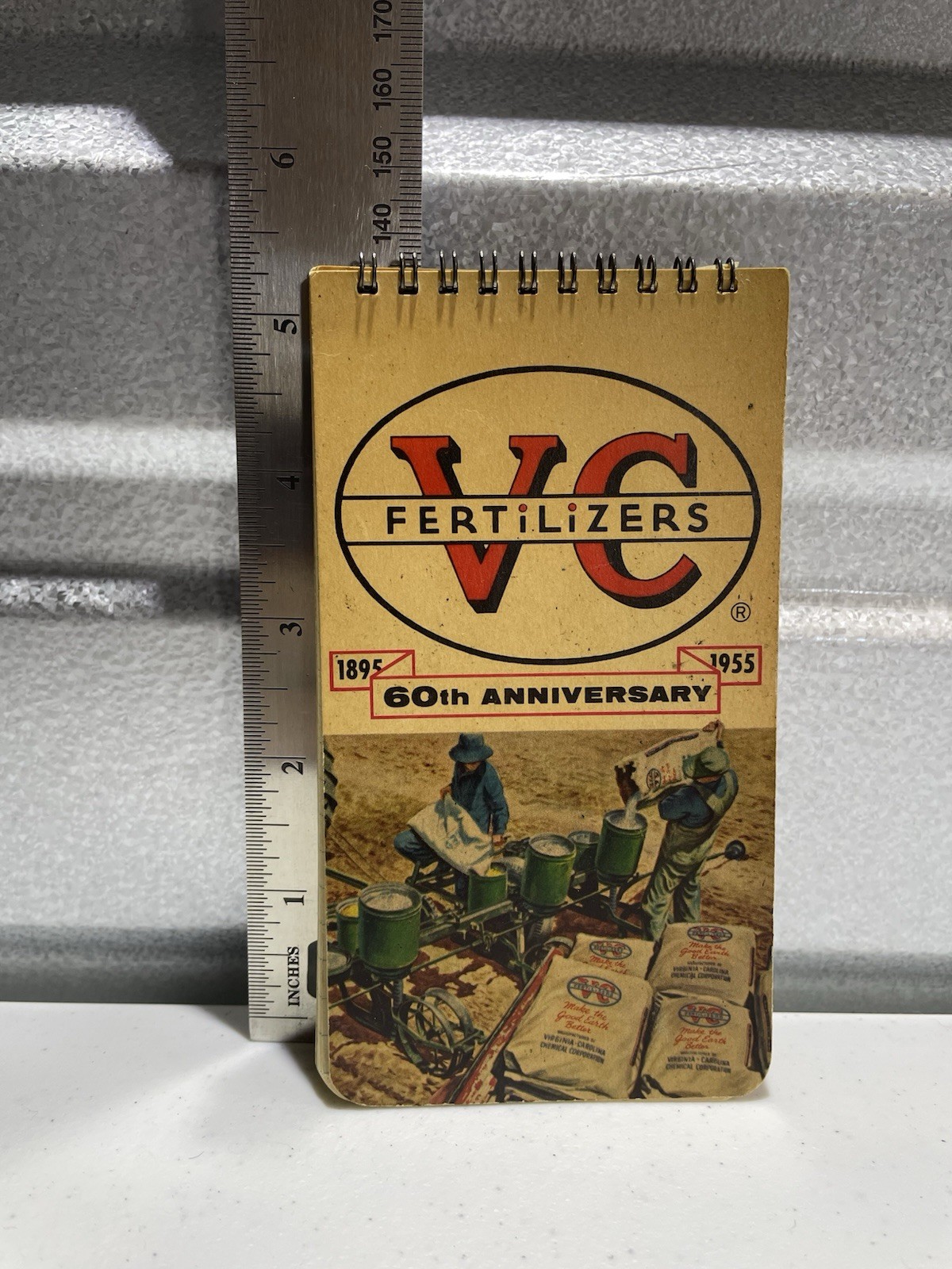 Vintage 1955 VC Fertilizers 60th Anniversary Notepad Advertising Farm/Agri