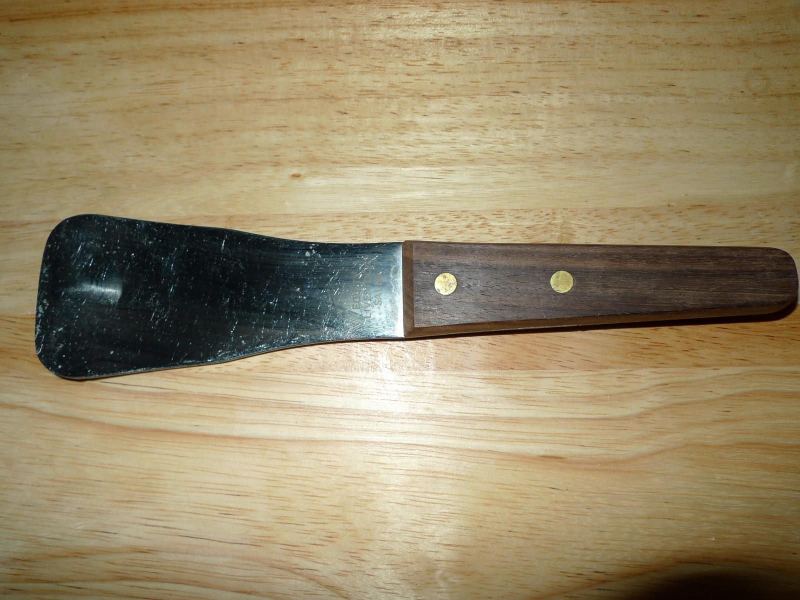 Vintage Equity Livestock Sales advertising scoop blade? stainless Japan