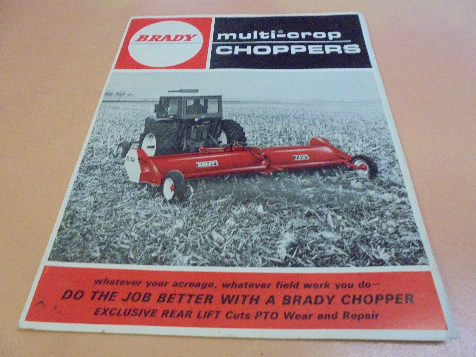 Vintage Brady Multi-Crop Choppers Brochure