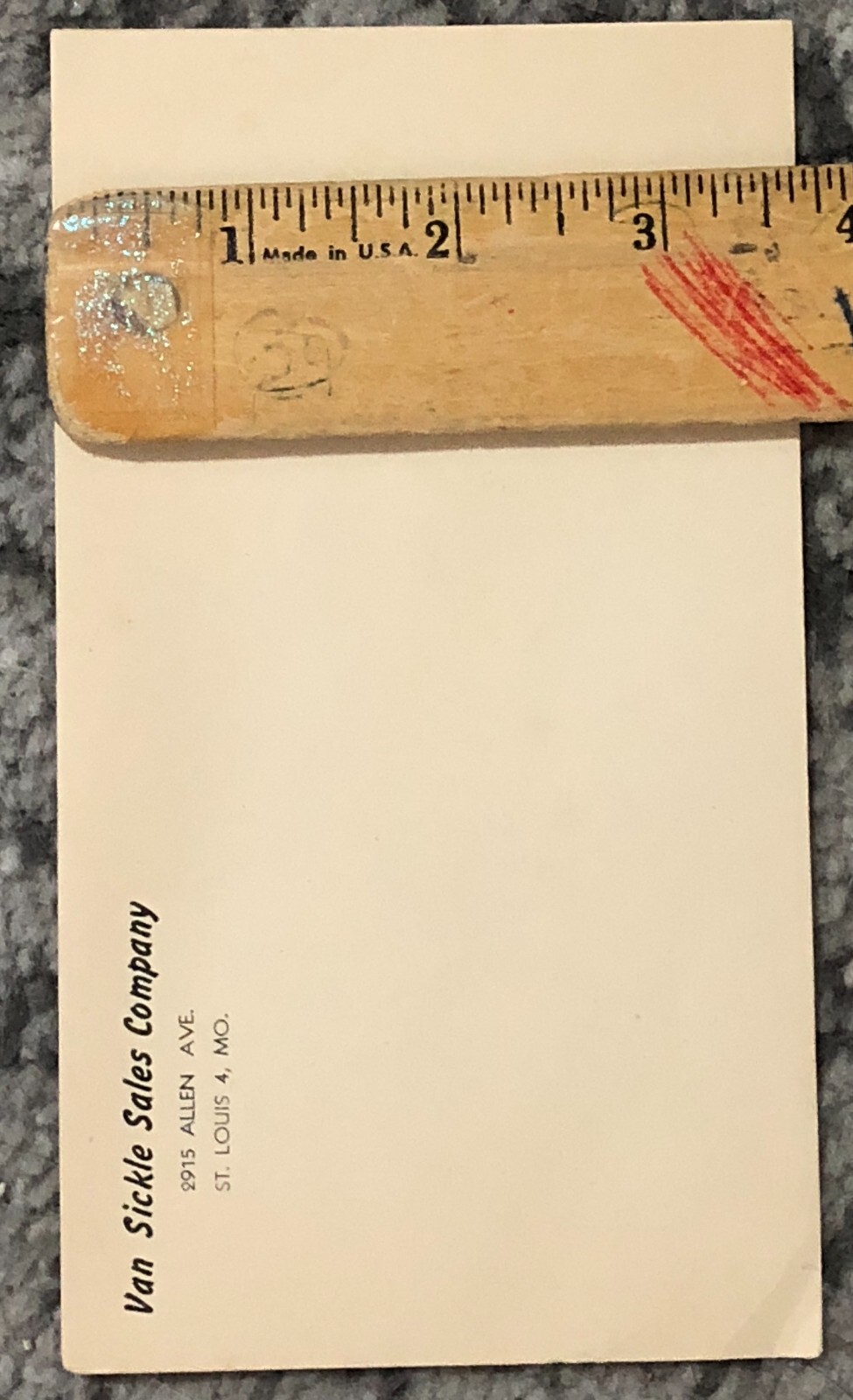 Vintage 1940 Van Sickle Sales Company Envelope St Louis MO Advertising Cover Art