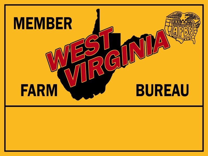 West Virginia Farm Bureau – Member – NEW METAL SIGN: 9×12&Prime; Free Ship