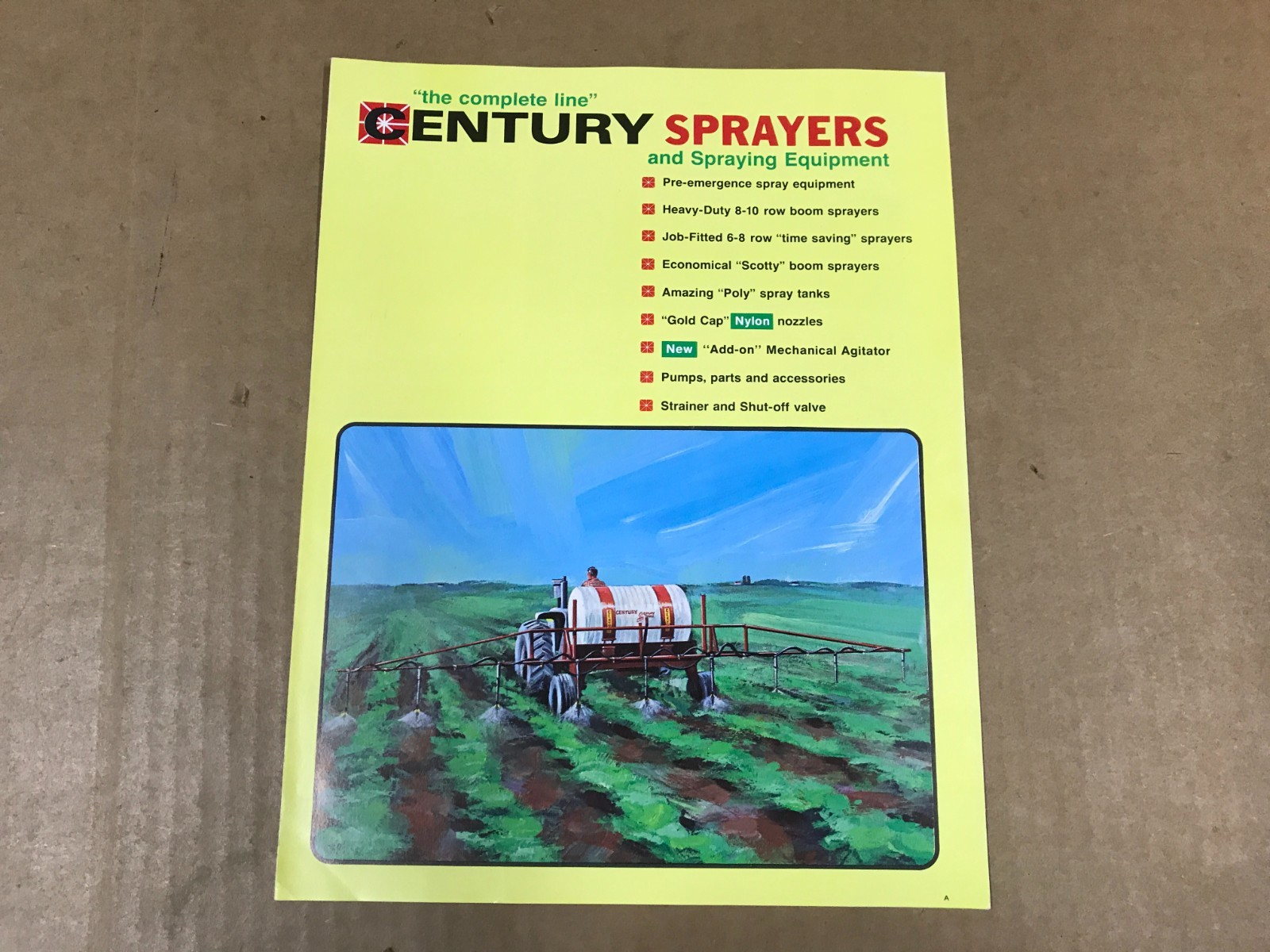 Vintage Century Sprayers & Spray Equipment Salesman Brochure
