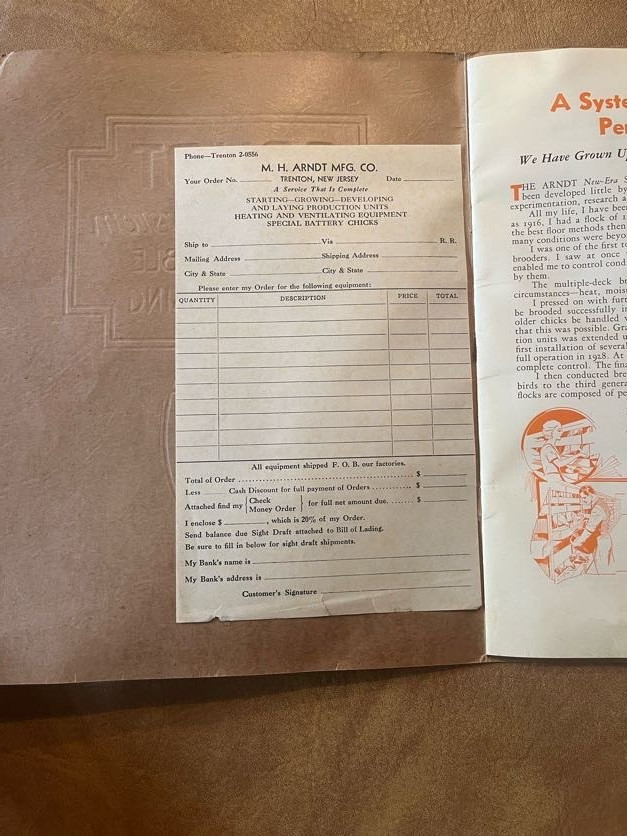 Arndt New Era System of Profitable Poultry Raising Catalog « She Will Lay » 1935