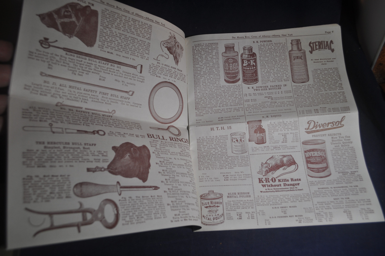 1938 Moore Brothers [Albany NY] Catalog, Dairy, Poultry & Veterinary Supplies