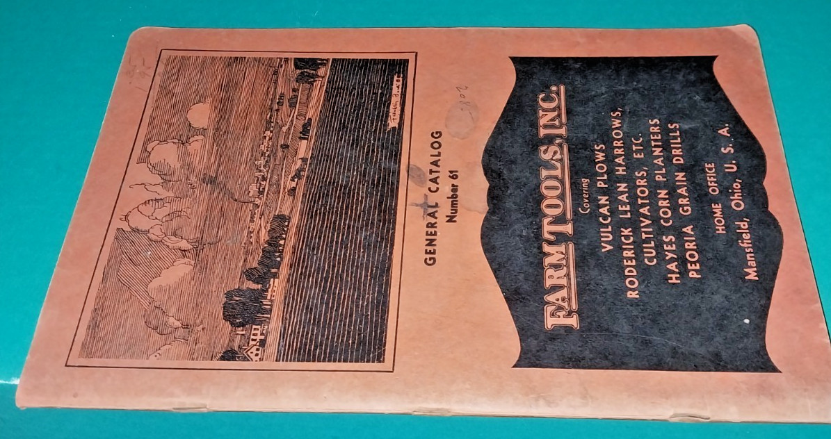 Circa 1939 Farm Tools Inc. No.61 Catalog 116 Pages