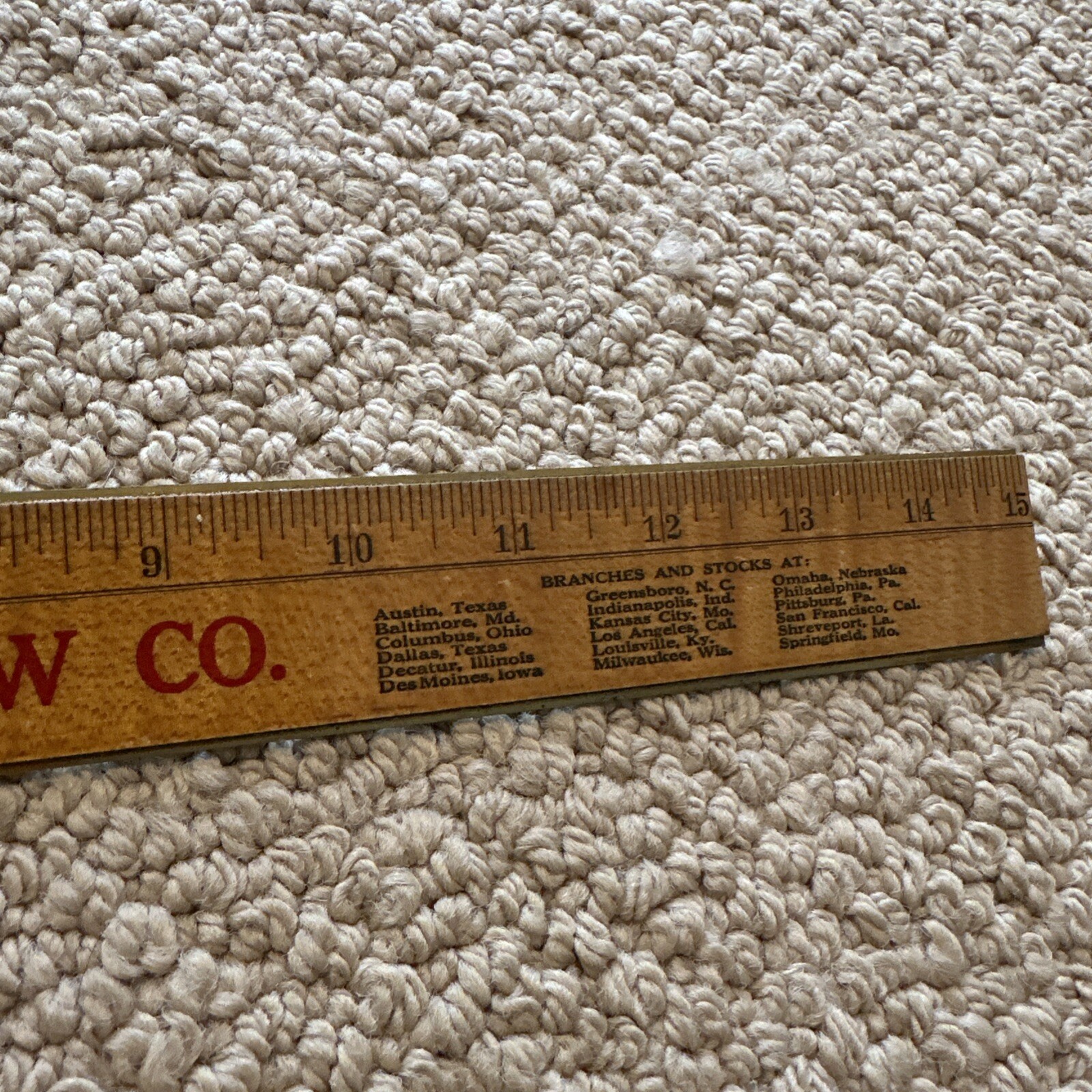 Old Advertising Ruler South Bend Chilled Plow Company Casaday Farm Implements