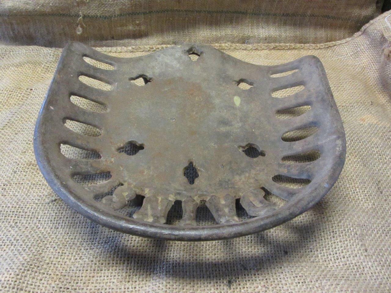 Vintage Dains Cast Iron Tractor Seat Antique Farm Equipment 9717