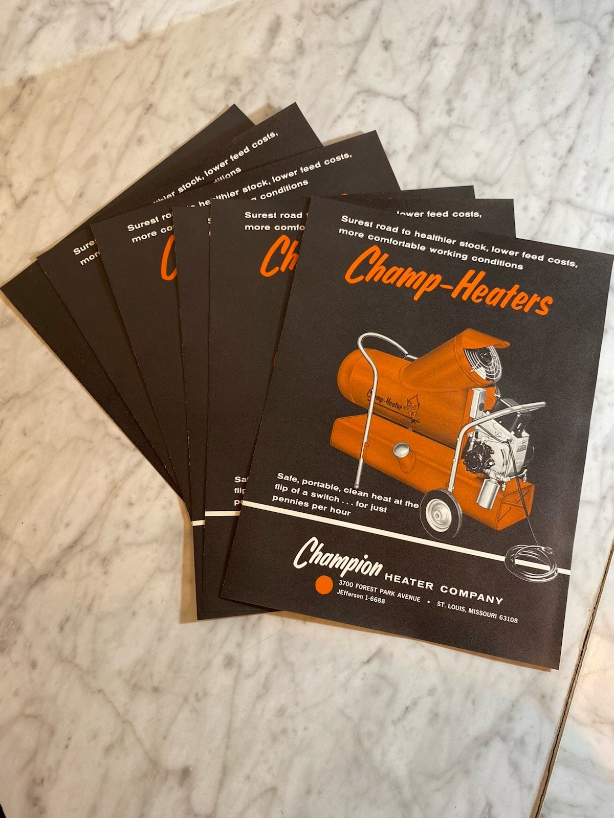 Vintage Original Champ-Heaters Advertisements, Brochures & Signs 1964-65