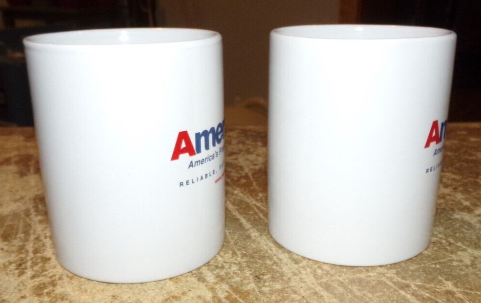 2-lot amerigas propane co. ceramic coffee mugs new