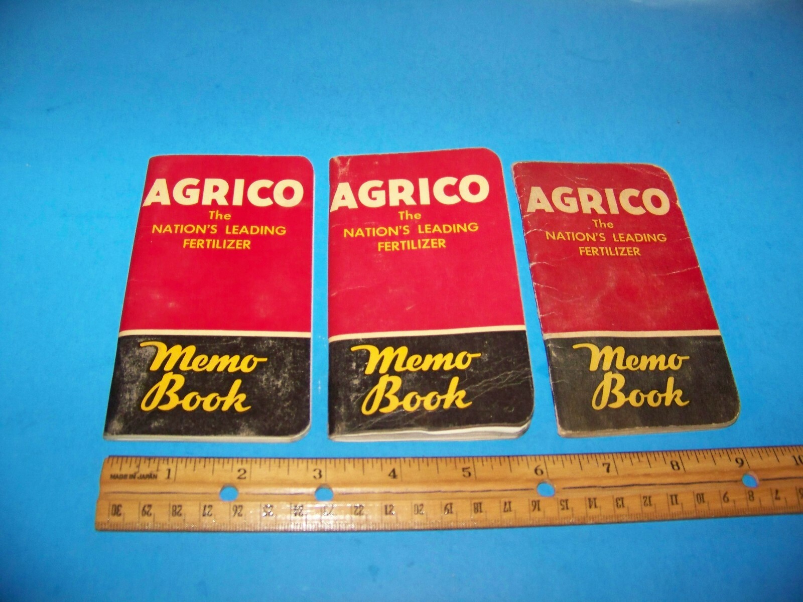 Agrico Memo Books ( 3 ) 1958 & 1956 « The Nation&rsquo;s Leading Fertilizer »