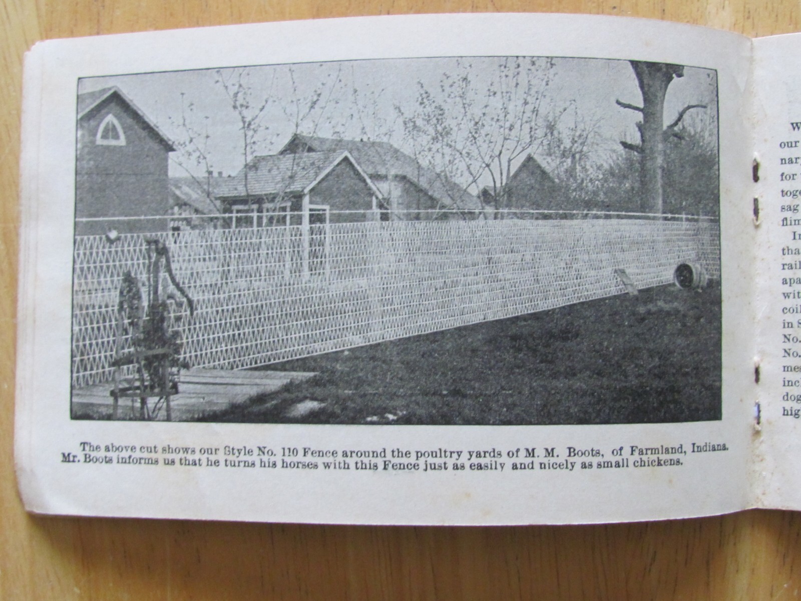 1901 CATALOG BOOKLET COILED SPRING FENCE WINCHESTER INDIANA FARM LAWN GATE