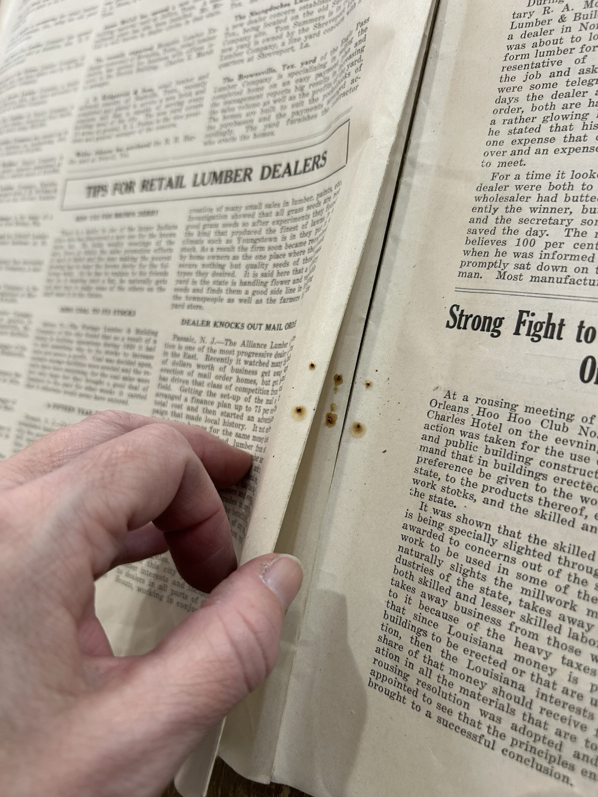 Vintage 1931 THE LUMBER TRADE JOURNAL New Orleans Logging Sawmill Industry