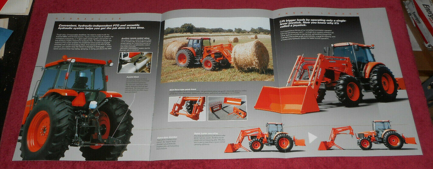 2004 Kubota M95S M105S Diesel Tractors Advertising Brochure
