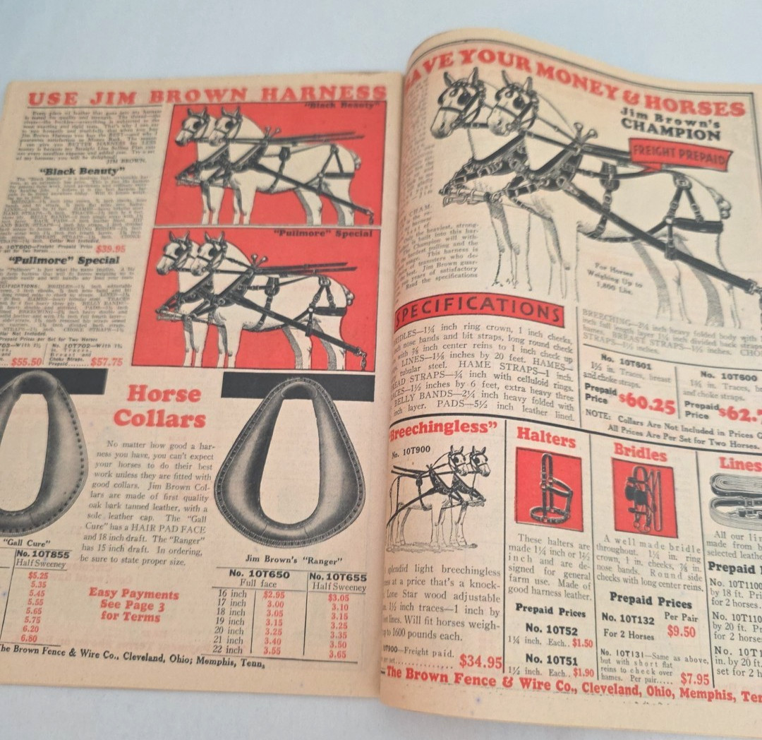 JIM BROWN&rsquo;S FARM HOME & GARDEN ADVERTISING SALES CATALOG SUMMER &FALL 1931