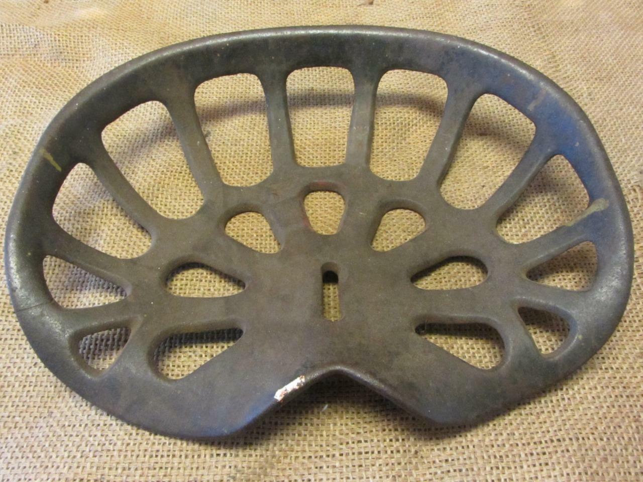 Vintage Ornate Cast Iron Tractor Seat Antique Farm Equipment Primitive 10344