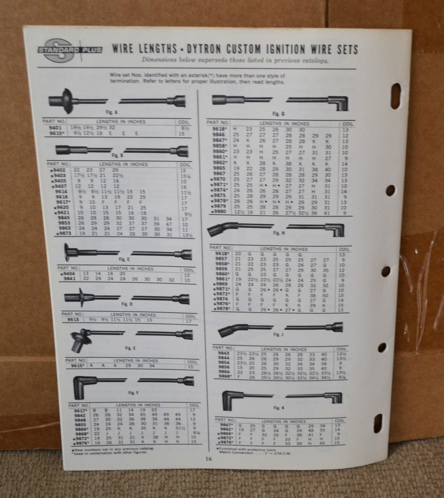 VTG 1972 Blue Streak Standard Automotive Wire & Cable Catalog BC-25A