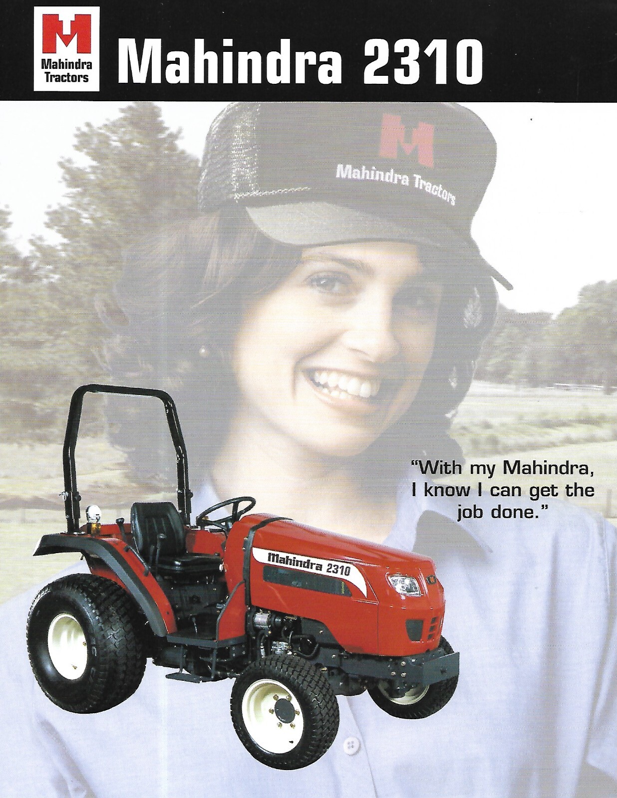 Farm Tractor Data Sheet – Mahindra – 2310 – c2001 – Brochure (F8617)