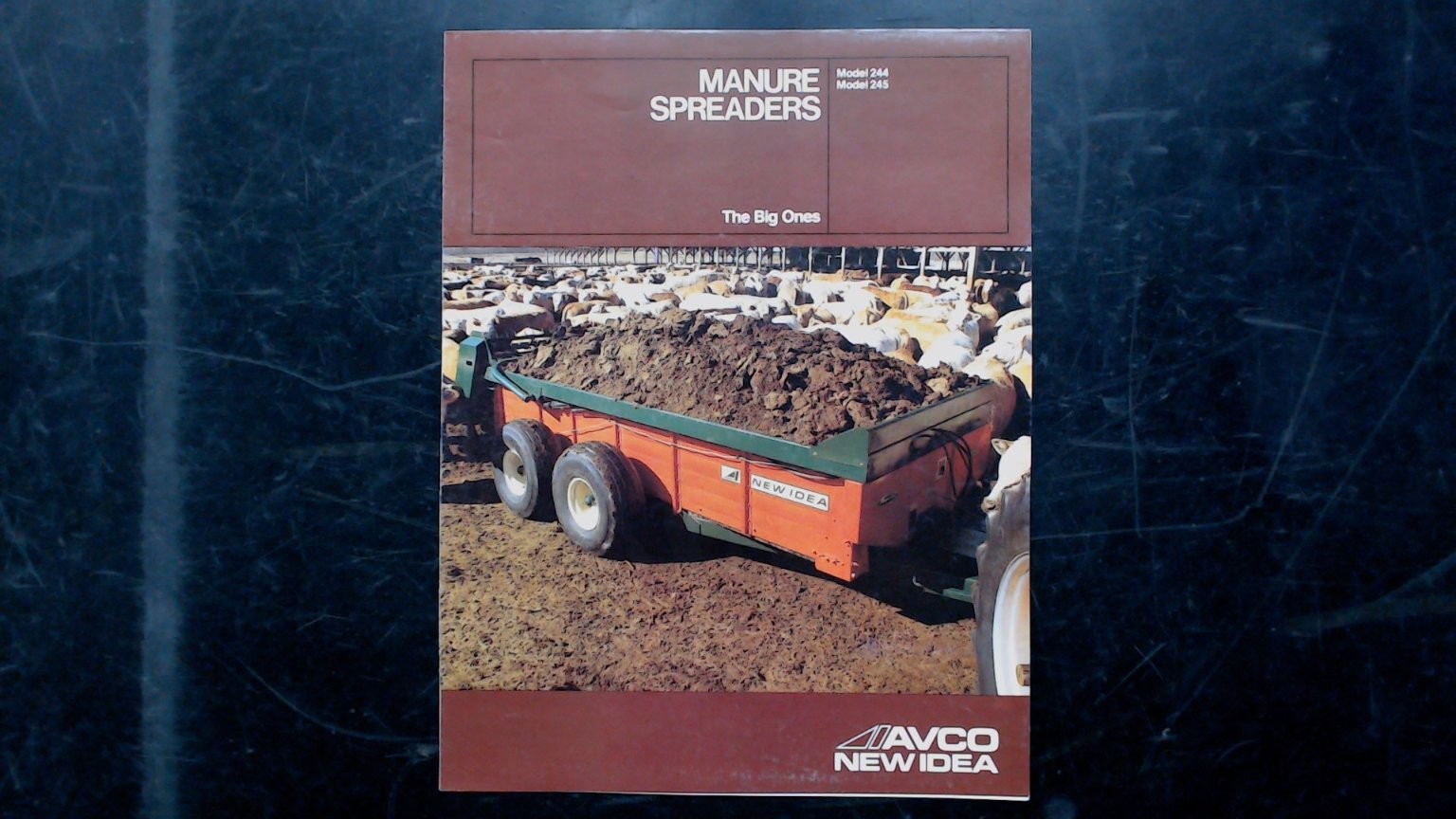 Avco New Idea Manure Spreaders Brochure Model 244 245 Vintage