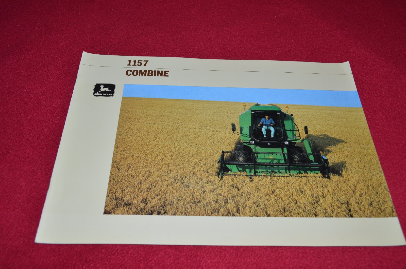 John Deere 1157 Combine In English Dealer&rsquo;s Brochure YABE14