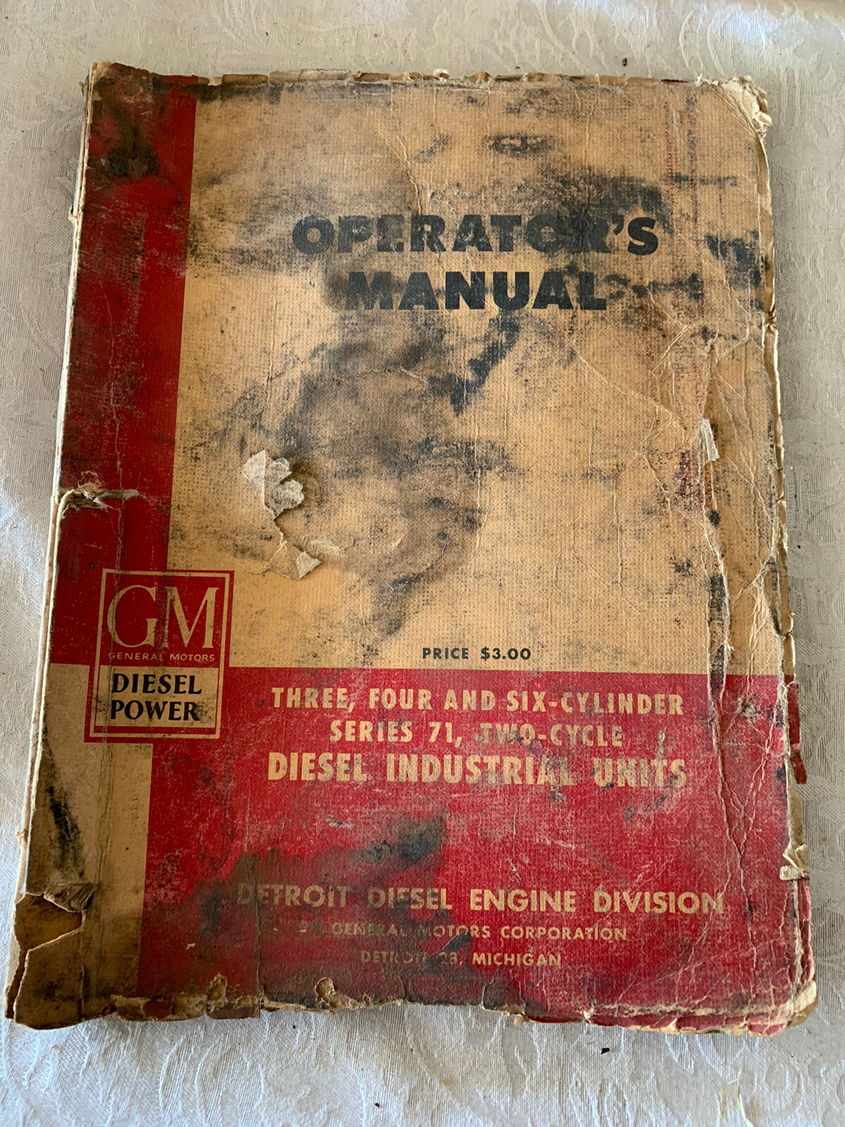 Vintage 1952 General Motors GM Series 71 + Diesel Engines Manual