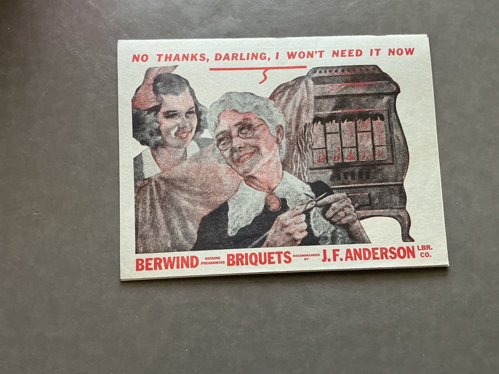 1942 Farm Acct. Record Book – J. F. Anderson Lumber Co. Minnesota, Iowa, Dakotas