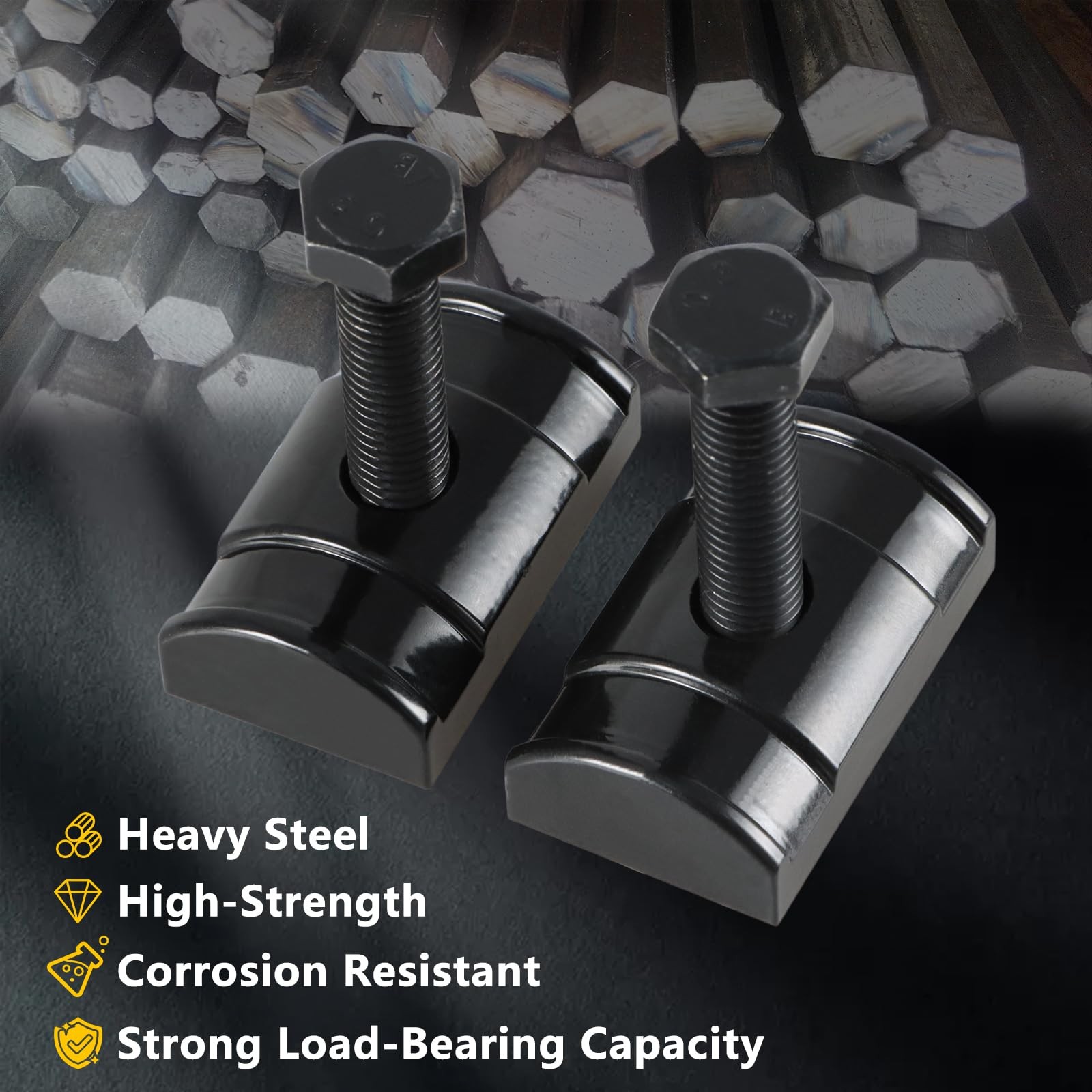 2PCS Torsion Bar Key Adjuster Block Nuts with Bolts Compatible with Chevy Sil…