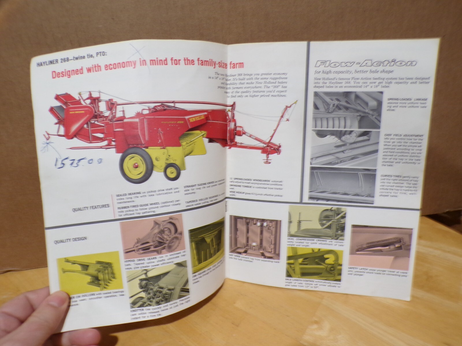 1963 New Holland Hayliner Dealer Brochure Catalog Advertising Agriculture