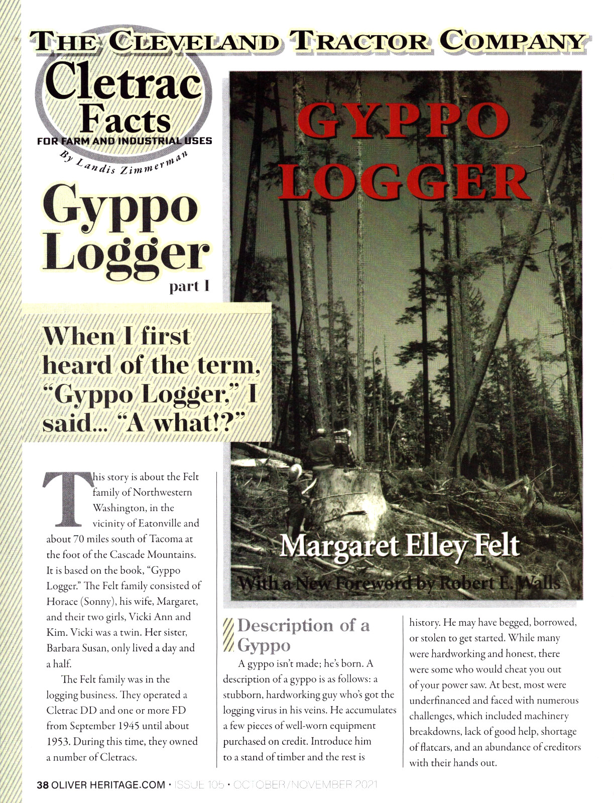 Cletrac Cleveland Tractor Co Gyppo Logger Book Reference Article Print 2021
