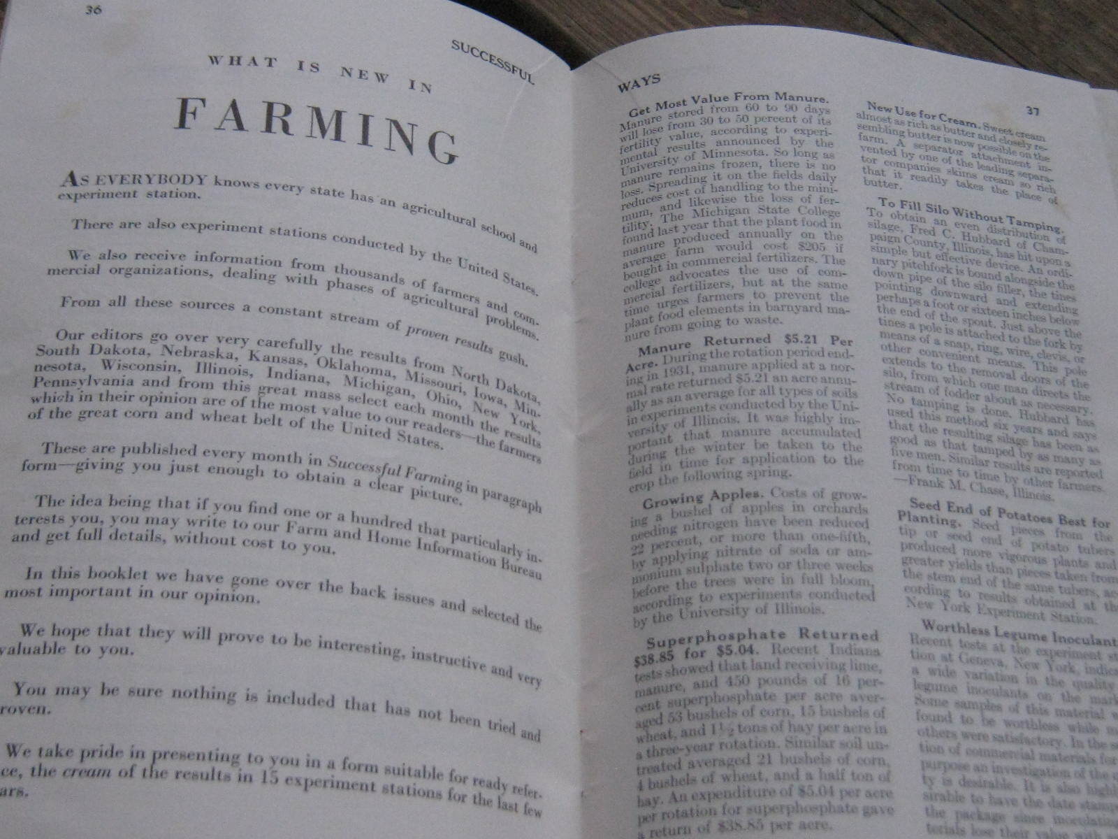 1937 Successful Ways Successful Farming Merideth Publishing Co Des Moines Iowa