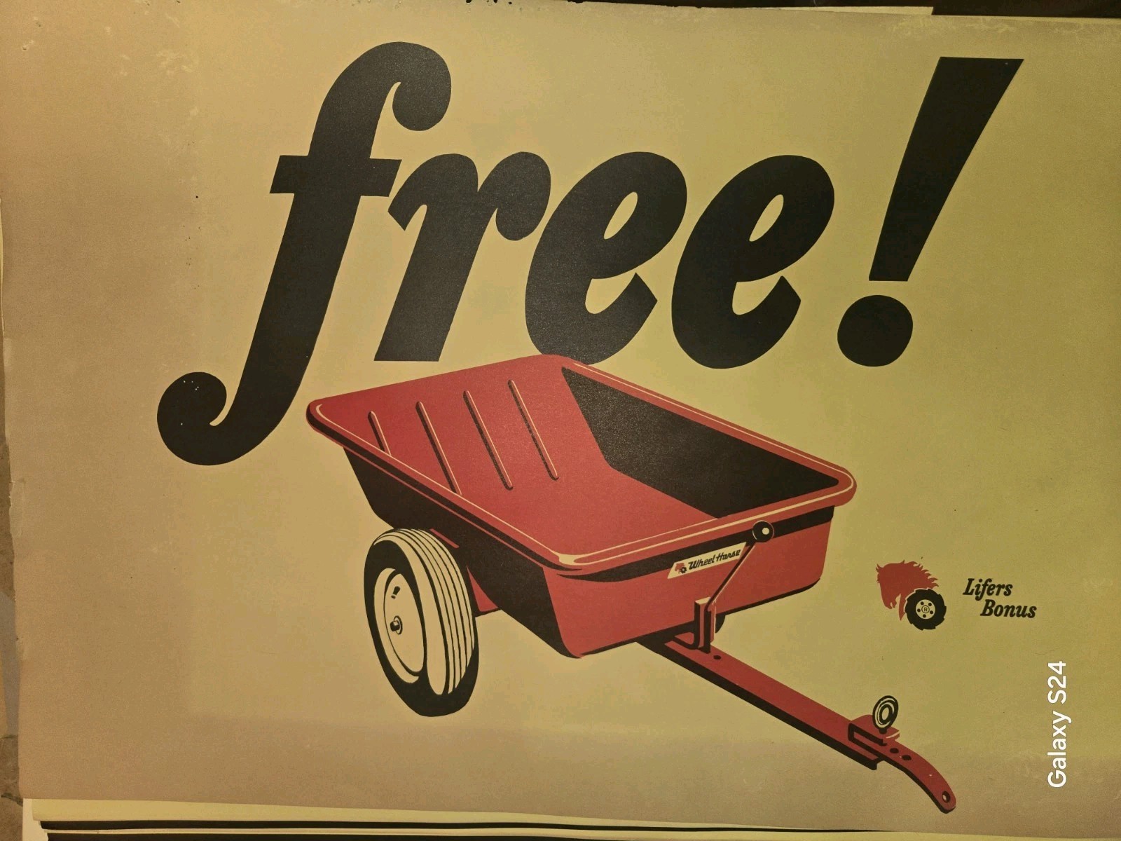 RARE LOT OF WHEEL HORSE POSTERS NOS WITH SOME AGE RELATED WEAR SEE ALL PICTURES!