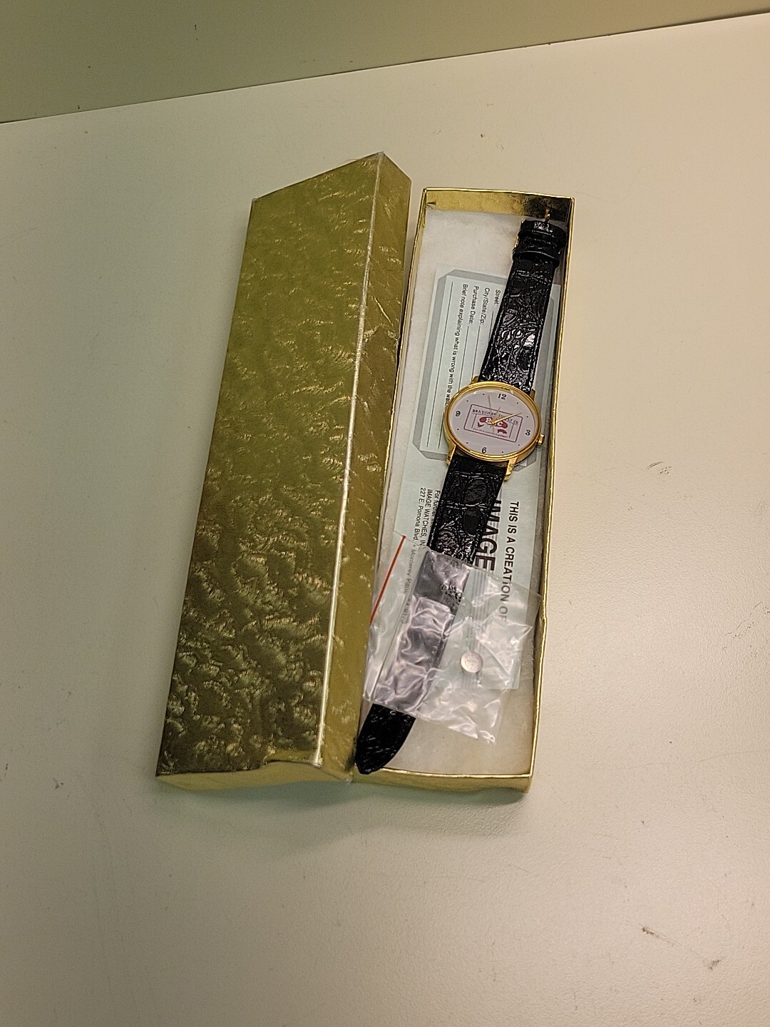 Wrist Watch Advertising: Poultry Livestock Equipment Bradshaw Supply Co. NOS