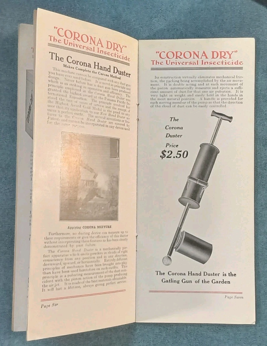 Garden Pests Control Corona Chemical Co. Sprayer Chemical Catalog 1917