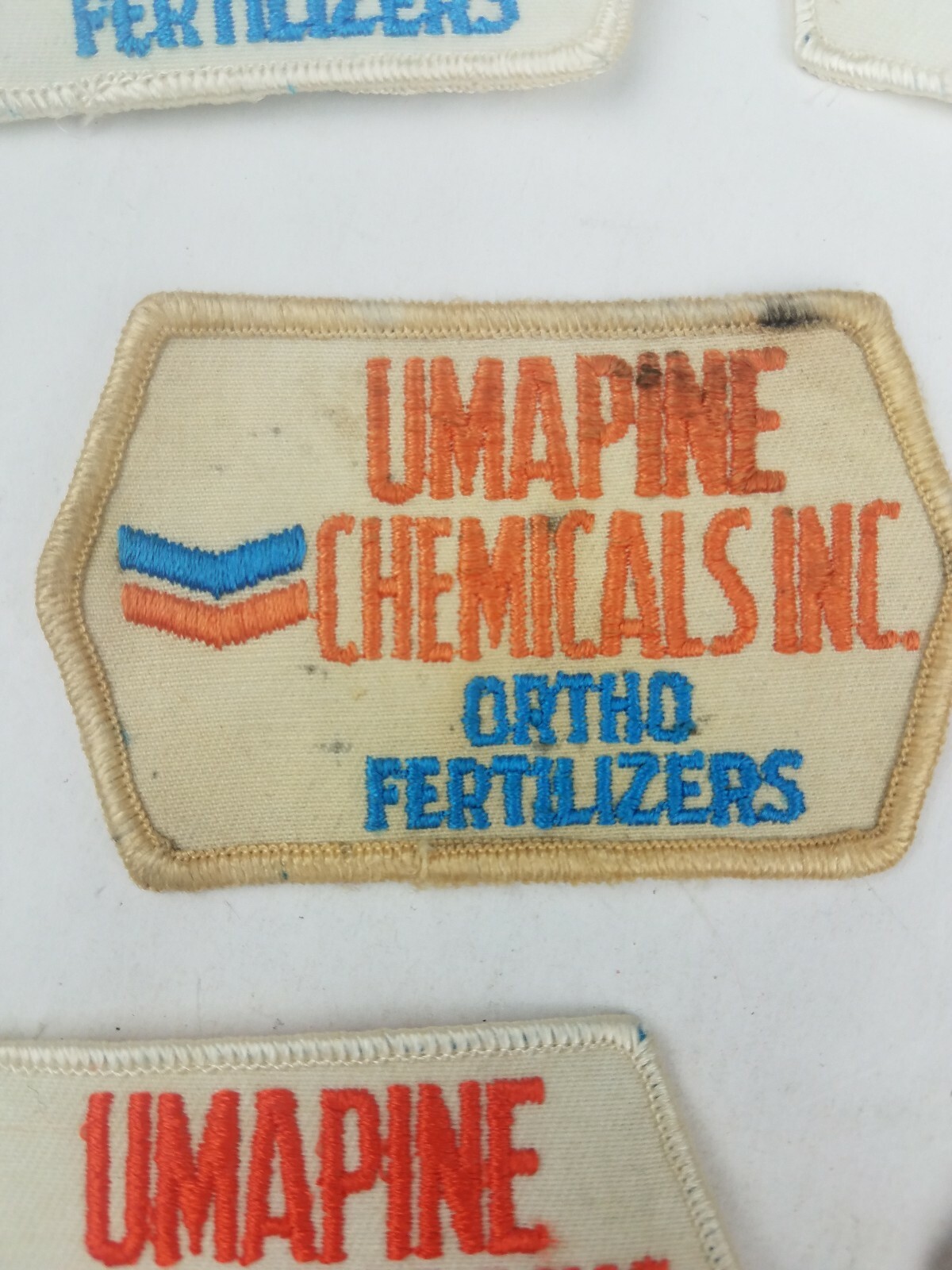 Vintage Lot of 7 Chevron Umpaine Chemicals In Ortho Fertilizers Patches