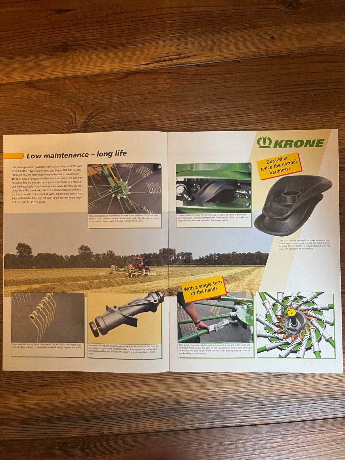 2005 Krone Twin-rotor Centre Swath Rakes sales brochure