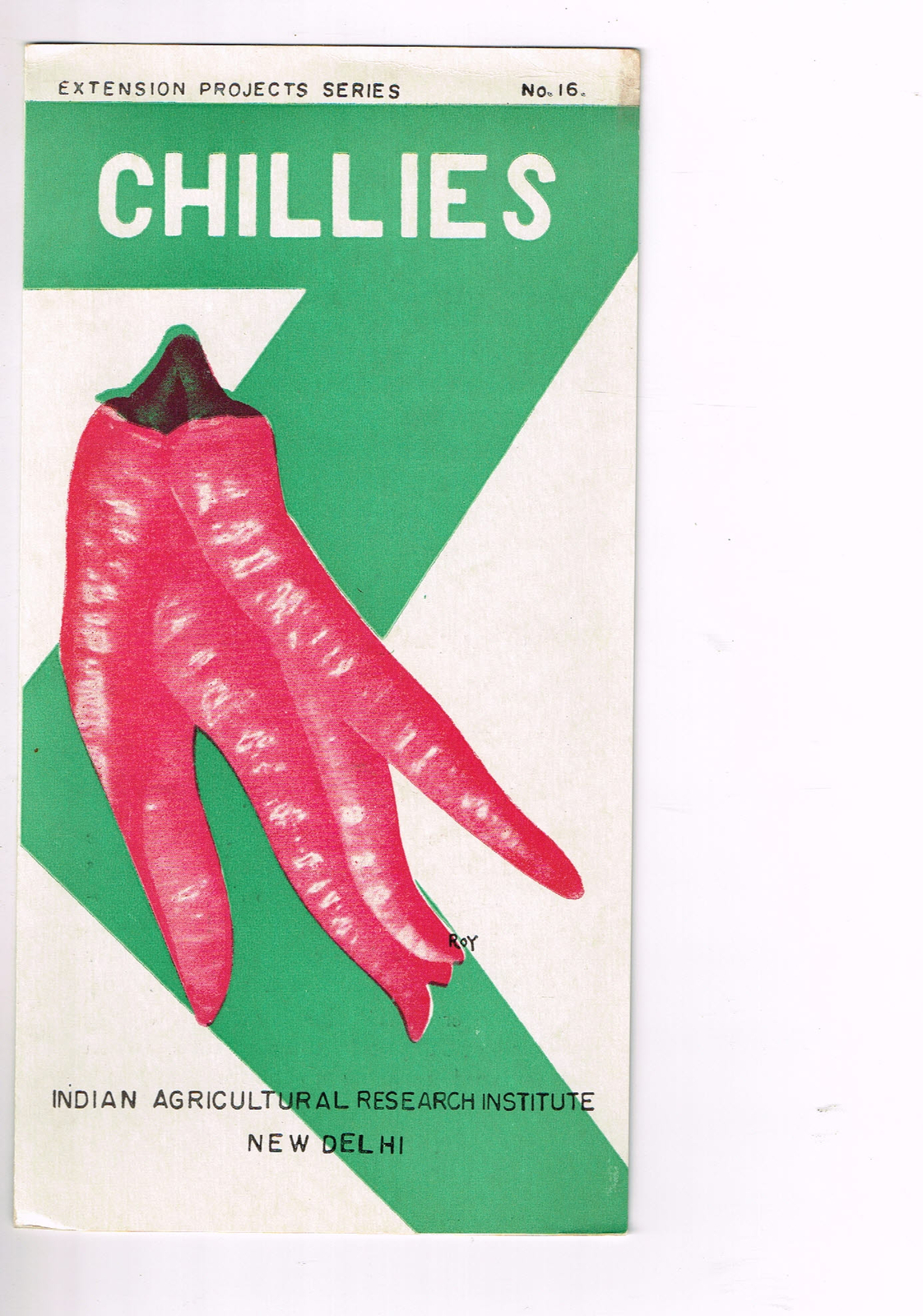 Vintage 1960s Farm Brochure New Delhi India Chilies Extension Projects