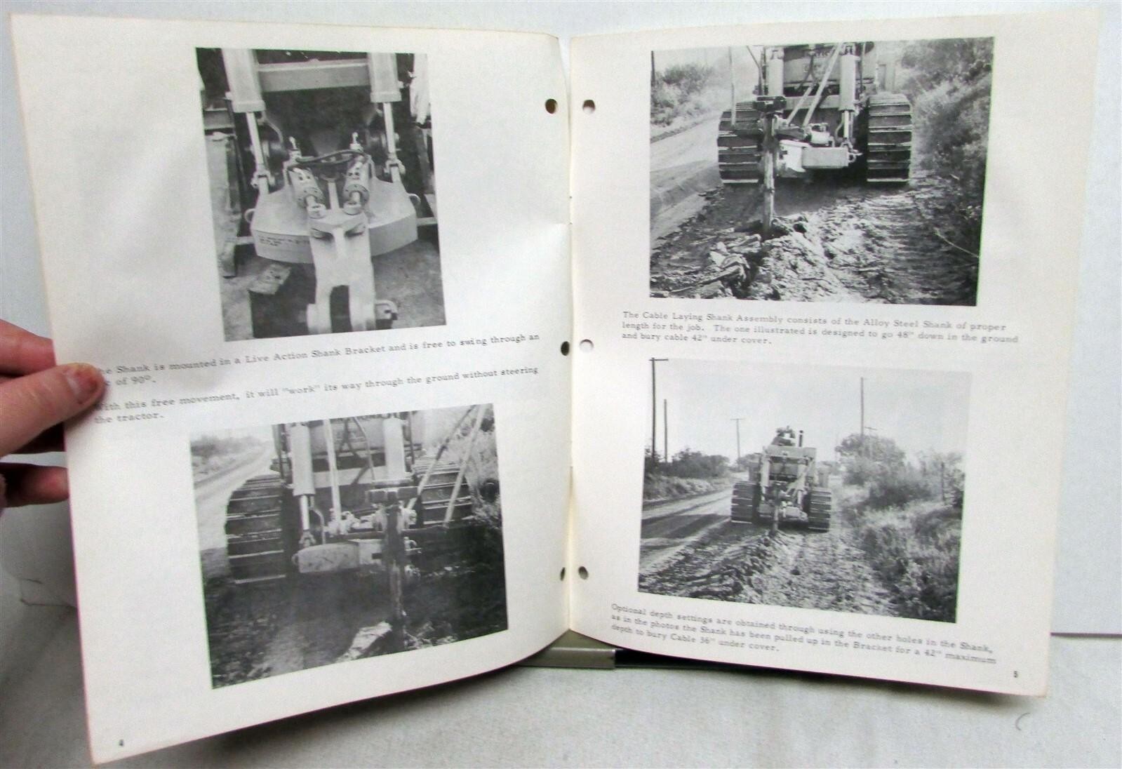1965 ATECO Cable Laying Texas Style Tractor Construction Specs Sales Brochure